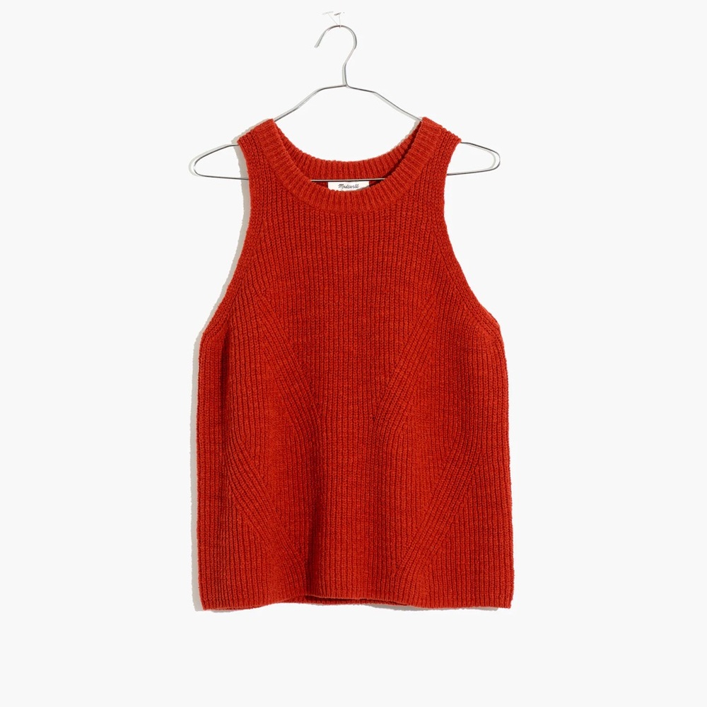 NWT Jensen Sweater Tank Top in Etruscan Clay, L